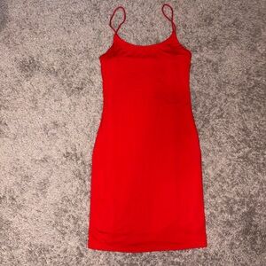 SHEIN Bold Red Dress